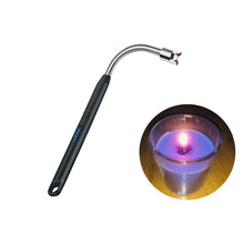 Load image into Gallery viewer, DFQHSCTE portable candle lighter, Electric plasma arc lighter, USB rechargeable lighter with LED battery indicator , match replacement suits lighting candle, gas stove,grill,BBQ, Camping

