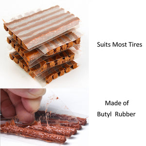 DAIFUQIHUA 100 Pcs Tire Plugs, The Strings of Tire Repair Kit, Tire Patch Plugs, Plugs to Fix A Flat, Suits Car, ATV, UTV, Motorcycle, Wheelbarrow
